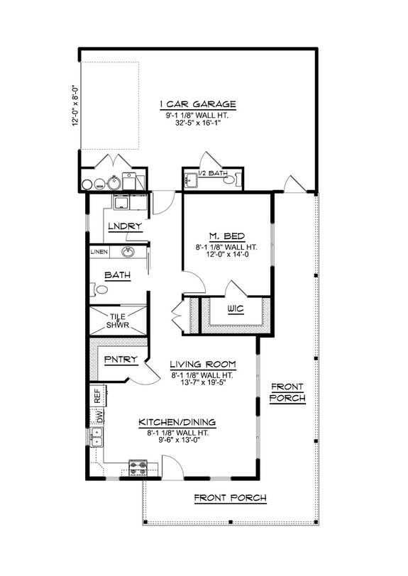 Ranch Plan with Wraparound Porch