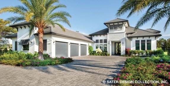 Modern Mediterranean House Plans by Dan Sater