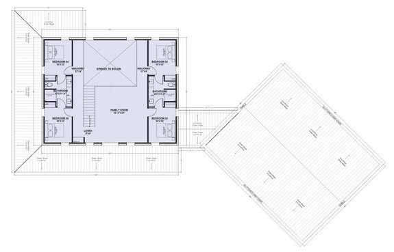 Country Plan with Four-Car Garage