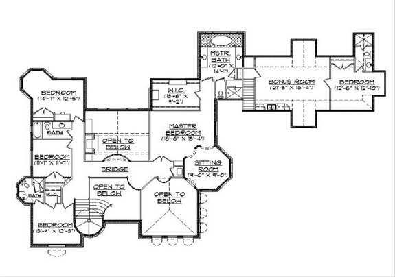 8 Bedroom House Plan with European Flair
