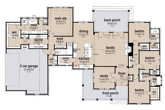 Luxurious Farmhouse Plan