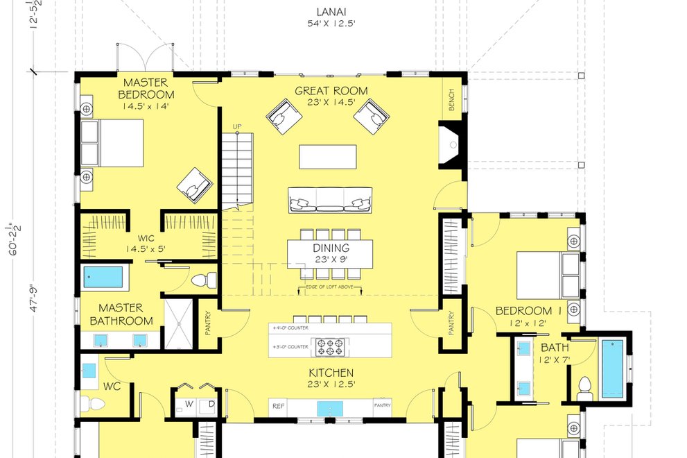 A Floor Plan With Dimensions