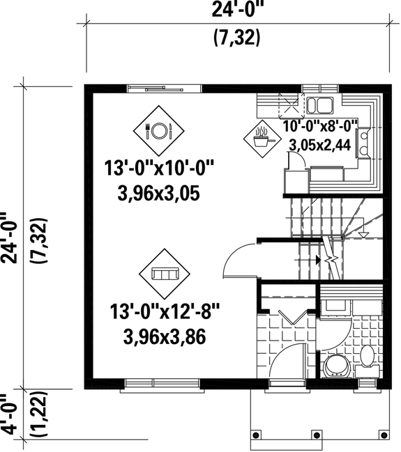 Simple Two-Story Plan