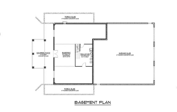 Barndominium with Basement Plan and Wraparound Deck