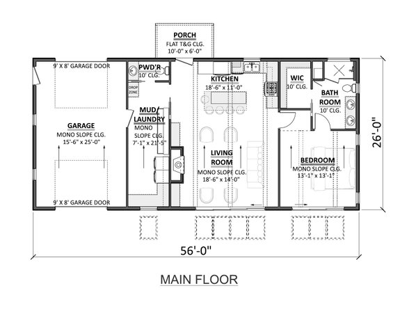 One-Bed Cabin Design