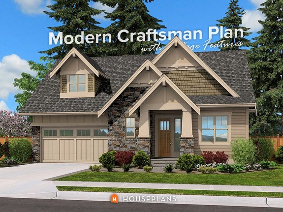Style Focus: Modern Craftsman House Plans