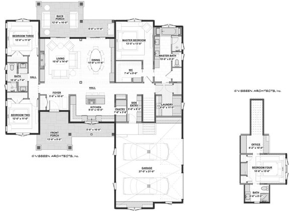 Corner Farmhouse Plan