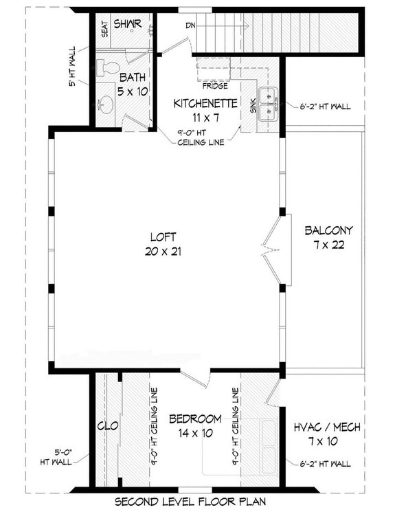 Cape Cod Style Garage Apartment Plan