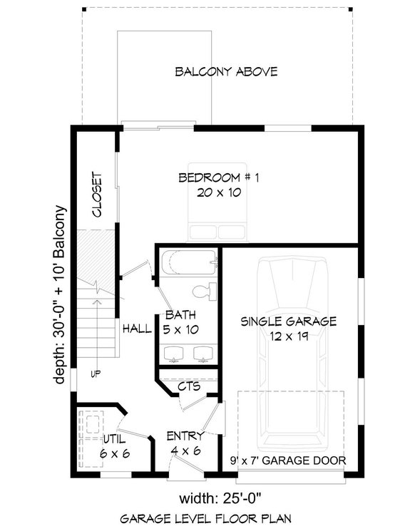 Two-Story Narrow Plan