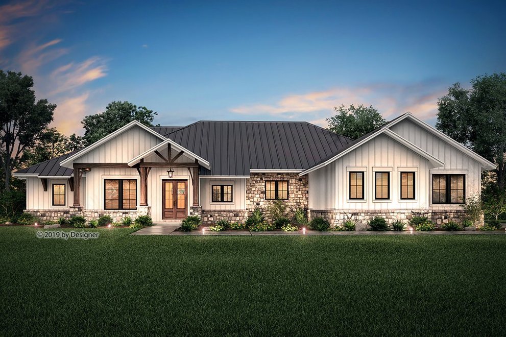 Open Concept 4 Bedroom Ranch House Plans