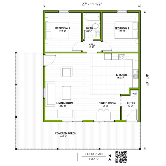 Two-Bedroom Barndo Plan