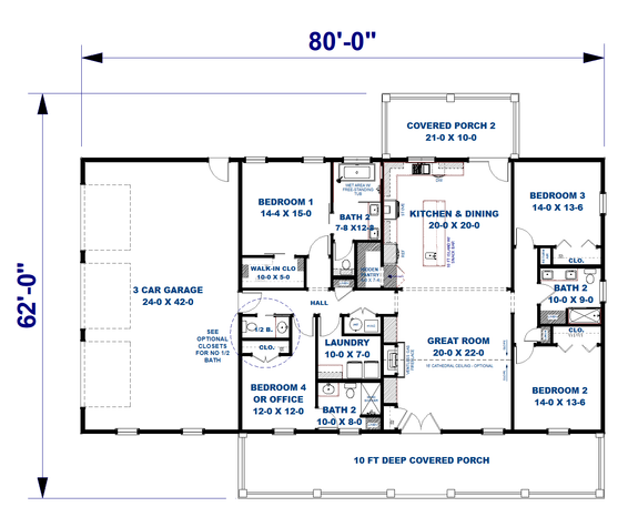 Four-Corner Footprint