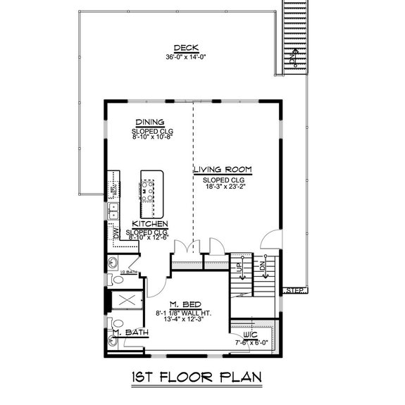 Lake House Plan with Loft