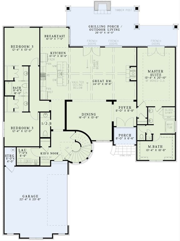 Four-Bedroom Castle Floor Plan
