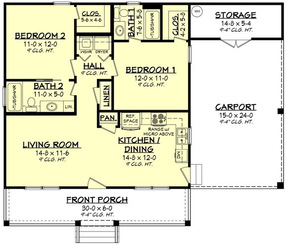 Bedroom 2 Bath House