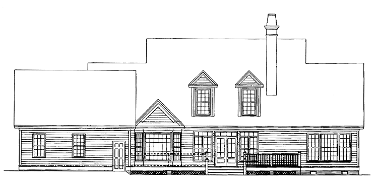 Country Style House Plan - 4 Beds 2.5 Baths 2289 Sq/Ft Plan #929-355 ...