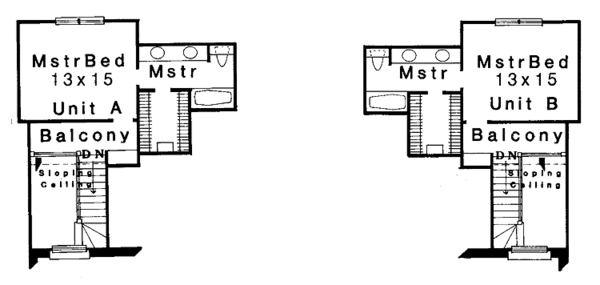 Dream House Plan - Ranch Floor Plan - Upper Floor Plan #310-1143