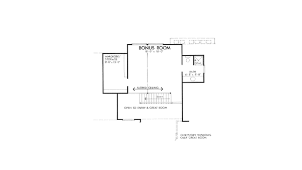 Home Plan - Contemporary Floor Plan - Upper Floor Plan #320-1172