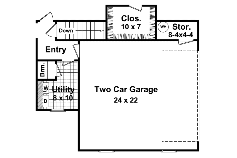 Home Plan - Floor Plan - Other Floor for Contemporary House Plan #21-402 - 3 bed, 2 bath
