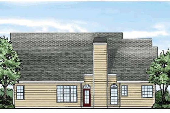 Exterior - Rear Elevation for Country House Plan #927-262 - 3 bed, 2 bath
