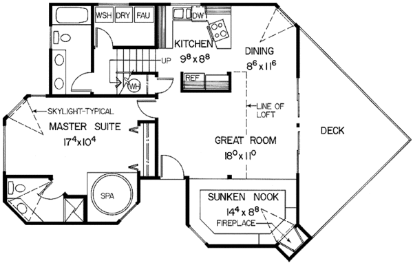 Home Plan - Contemporary Floor Plan - Main Floor Plan #60-684