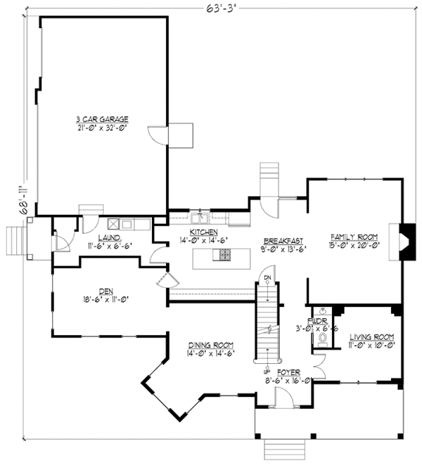 Home Plan - Victorian Floor Plan - Main Floor Plan #978-22