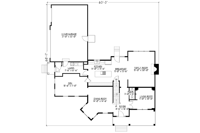 Dream House Plan - Floor Plan - Main Floor for Victorian House Plan #978-22 - 4 bed, 3.5 bath
