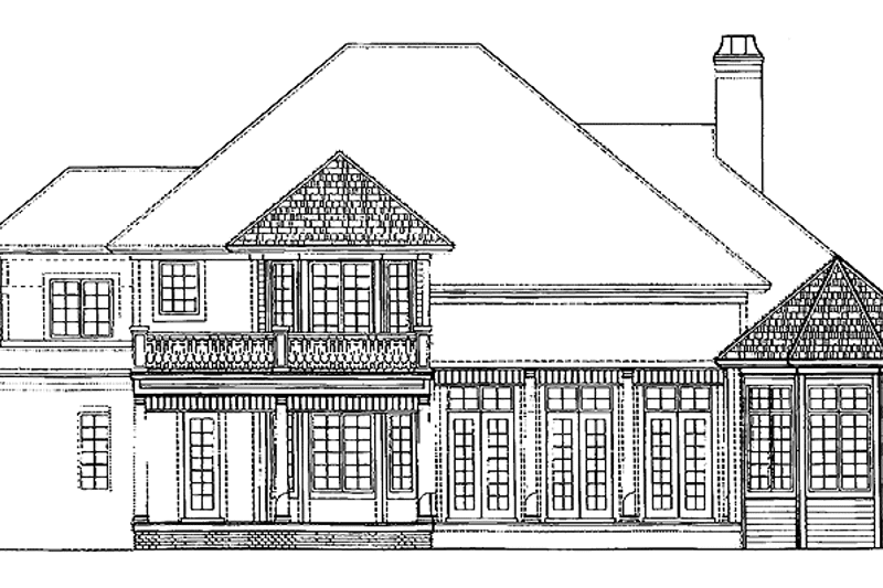 Home Plan - Exterior - Rear Elevation for Country House Plan #930-229 - 3 bed, 3 bath