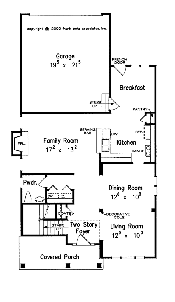 Dream House Plan - Country Floor Plan - Main Floor Plan #927-728
