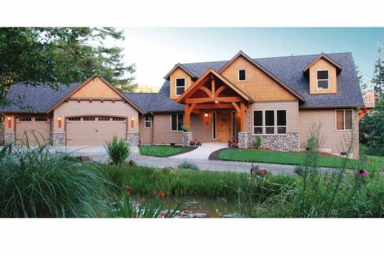 Exterior - Front Elevation 3 for Craftsman House Plan #943-22 - 3 bed, 2.5 bath