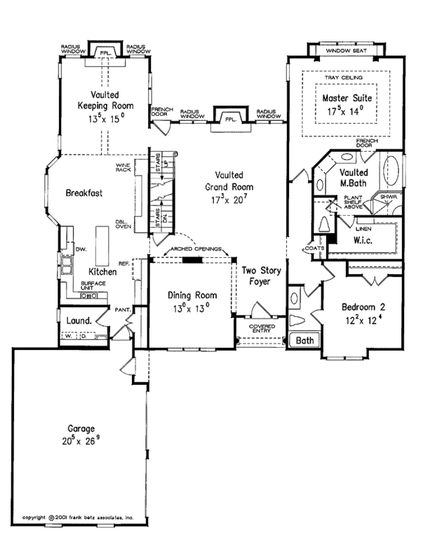 Home Plan - Traditional Floor Plan - Main Floor Plan #927-792