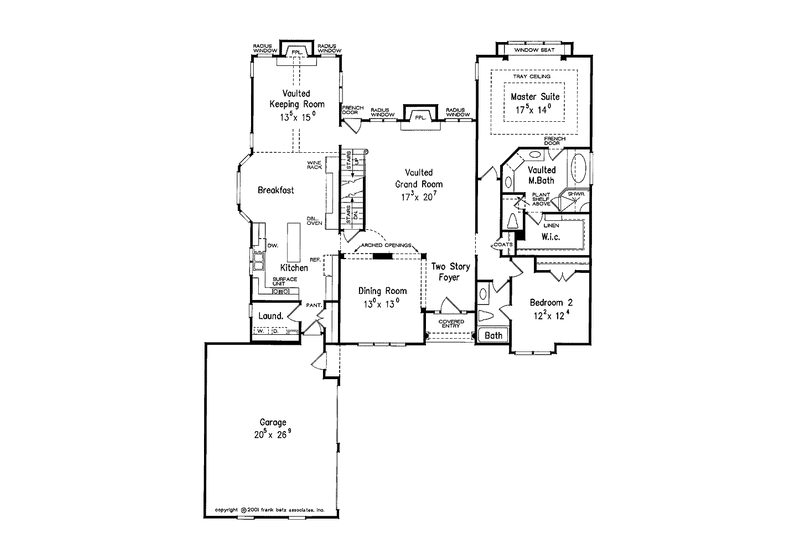 House Blueprint - Floor Plan - Main Floor for Traditional House Plan #927-792 - 4 bed, 3 bath