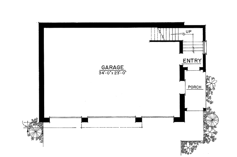 Dream House Plan - Floor Plan - Main Floor for Colonial House Plan #1016-89 - 3 bed, 1 bath