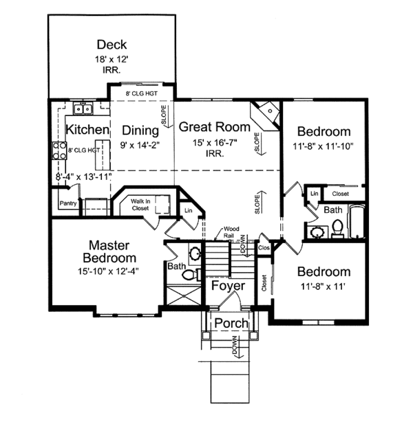 House Plan Design - Traditional Floor Plan - Main Floor Plan #46-805