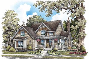 Exterior - Front Elevation 3 for Craftsman House Plan #929-849 - 3 bed, 2.5 bath