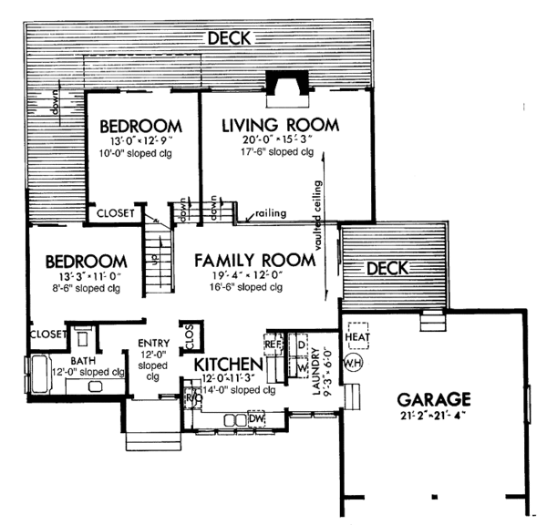 Dream House Plan - Contemporary Floor Plan - Main Floor Plan #320-814