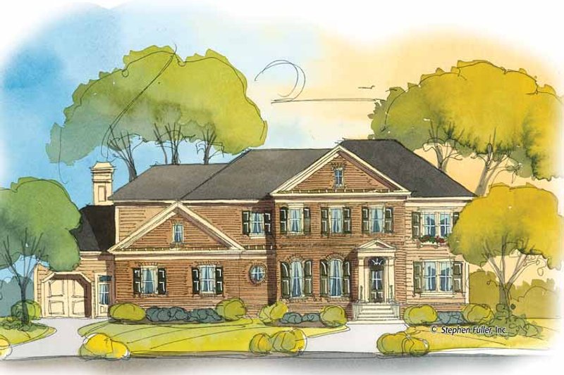 Home Plan - Colonial Exterior - Front Elevation Plan #429-390