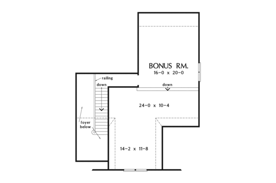 Floor Plan - Other Floor for Craftsman House Plan #929-916 - 3 bed, 2 bath