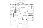 Mediterranean Style House Plan - 4 Beds 2 Baths 2135 Sq/Ft Plan #17-2926 