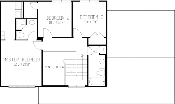 House Design - Country Floor Plan - Upper Floor Plan #320-1442
