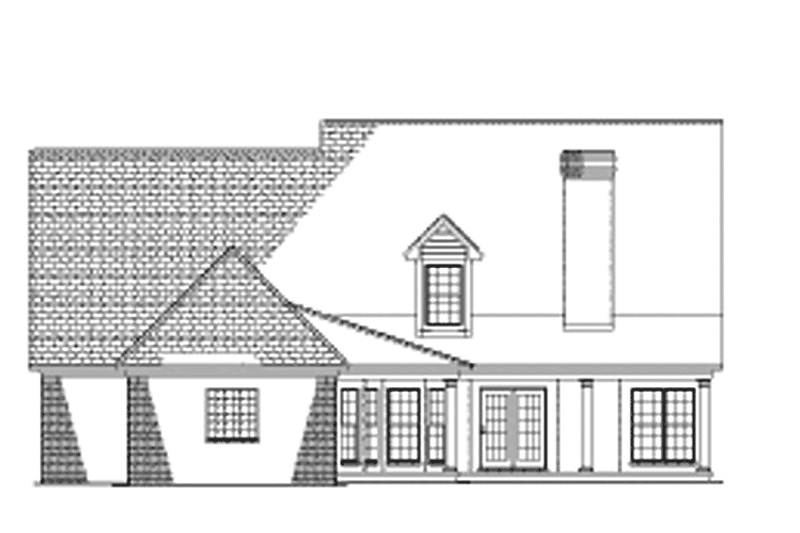 Dream House Plan - Exterior - Rear Elevation for Country House Plan #17-3234 - 3 bed, 3.5 bath