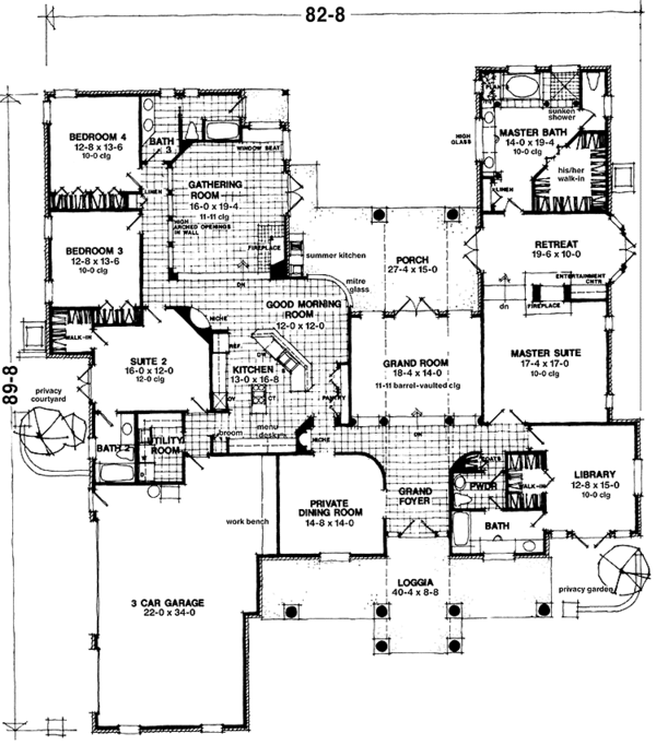 House Design - Country Floor Plan - Main Floor Plan #1007-1