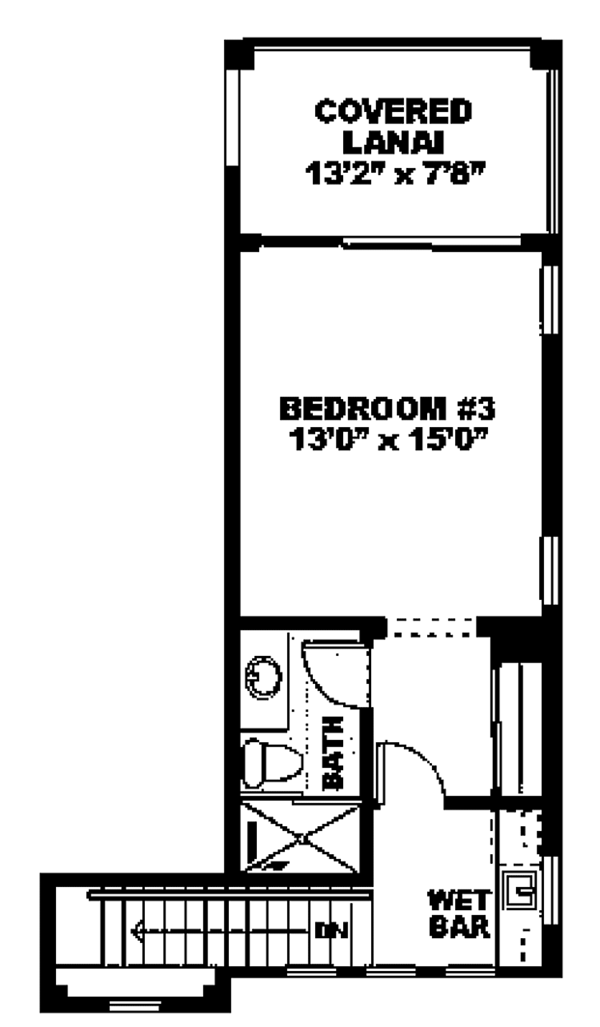 House Plan Design - Mediterranean Floor Plan - Upper Floor Plan #1017-27