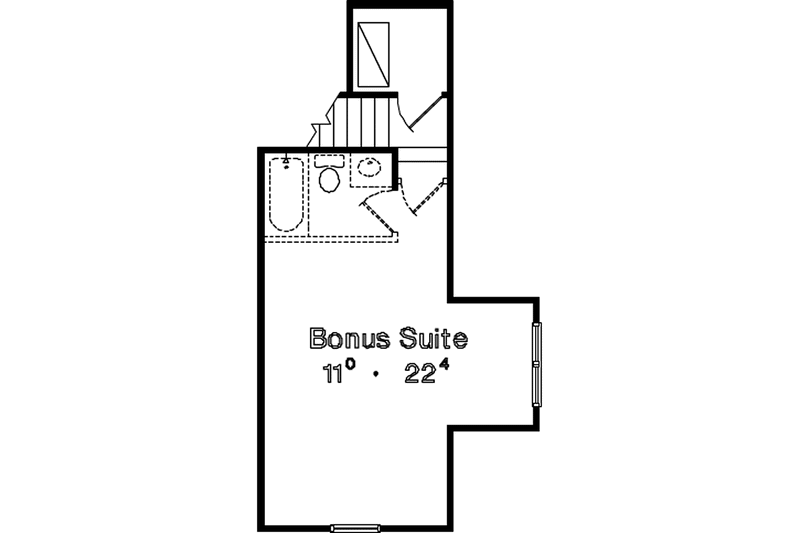 Dream House Plan - Floor Plan - Upper Floor for Craftsman House Plan #417-672 - 2 bed, 2.5 bath