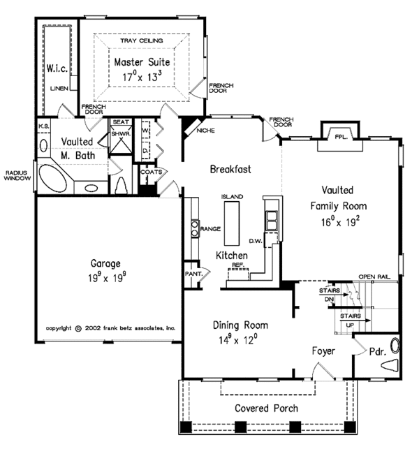 House Design - Craftsman Floor Plan - Main Floor Plan #927-887