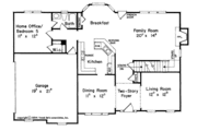 Colonial Style House Plan - 4 Beds 3 Baths 2358 Sq/Ft Plan #927-48 