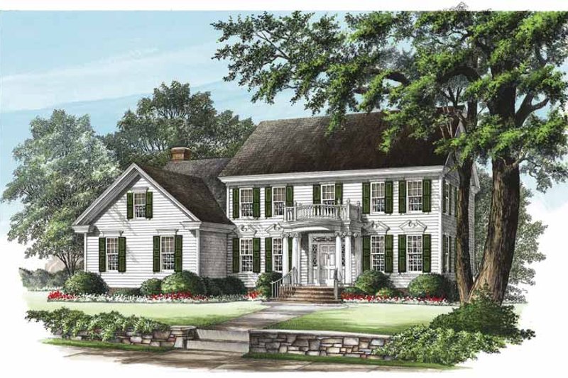 Home Plan - Classical Exterior - Front Elevation Plan #137-321
