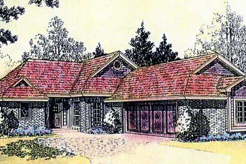 Dream House Plan - Craftsman Exterior - Front Elevation Plan #310-1215