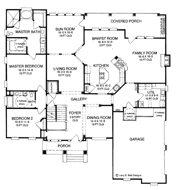 House Plan Design - Country Floor Plan - Main Floor Plan #952-266