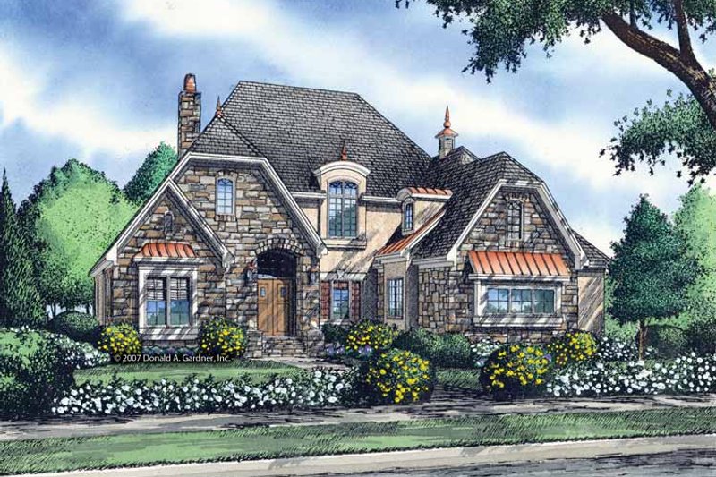 House Plan Design - Cottage Exterior - Front Elevation Plan #929-841